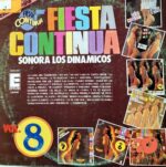 Disco de Vinilo Sonora Los Dinámicos - Fiesta Continua Vol 8 Vinyl Record