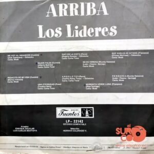 Disco de Vinilo Los Lideres - Arriba Los Lideres Vinyl Record