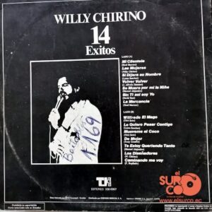 Disco de Vinilo Willy Chirino - 14 Éxitos Vinyl Record