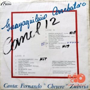 Disco de Vinilo Fernando “Chévere” Zubiria - Guayaquileño Arrebatao Vinyl Record