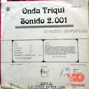 Disco de Vinilo Fausto Sempértegui - Onda Triqui Vinyl Record