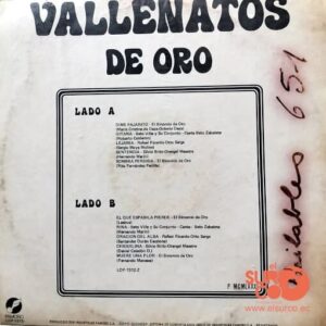 Disco de Vinilo Varios - Vallenatos De Oro Vinyl Record