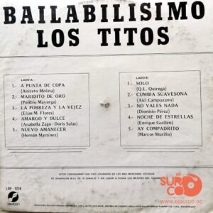 Disco de Vinilo Los Titos - Bailabilisimo Vinyl Record