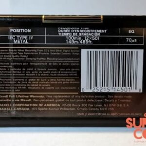 Cassette - Maxell MXS 100
