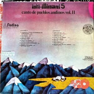 Disco de Vinilo Inti Illimani - Canto De Pueblos Andinos Vol II Vinyl Record