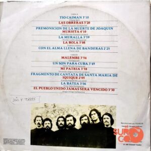 Disco de Vinilo Quilapayún - Selección Quilapayún Vinyl Record