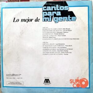 Disco de Vinilo Varios - Los Mejor De Cantos Para Mi Gente Vinyl Record