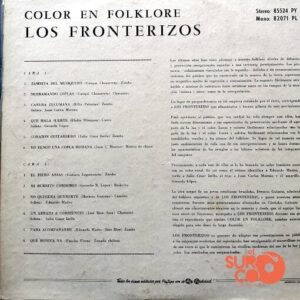 Disco de Vinilo Los Fronterizos - Color En Folklore Vinyl Record
