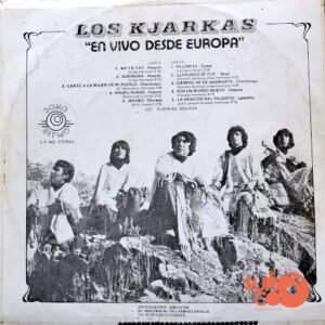 Disco de Vinilo Los Kjarkas - En Vivo Desde Europa Vinyl Record
