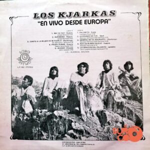 Disco de Vinilo Los Kjarkas - En Vivo Desde Europa Vinyl Record