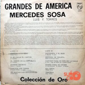 Disco de Vinilo Mercedes Sosa  - Colección De Oro Vinyl Record