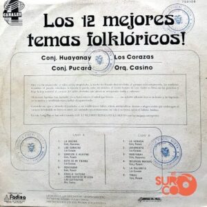 Disco de Vinilo Varios - Los 12 Mejores Temas Folklóricos Vinyl Record