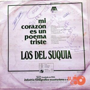 Disco de Vinilo Los Del Suquía - Mi Corazon Es Un Poema Triste Vinyl Record
