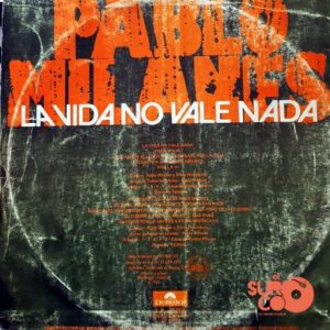 Disco de Vinilo Pablo Milanes - La Vida No Vale Nada Vinyl Record