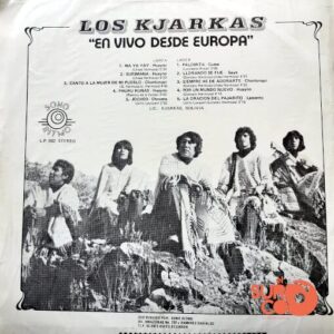 Disco de Vinilo Los Kjarkas - En Vivo Desde Europa Vinyl Record