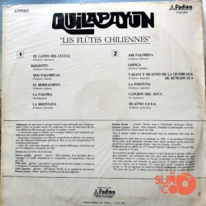 Disco de Vinilo Quilapayún - Flutes Chiliennes Vinyl Record