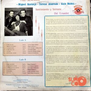 Disco de Vinilo Trío Señorial - Sentimiento Y Ternura Del Ecuador Vinyl Record