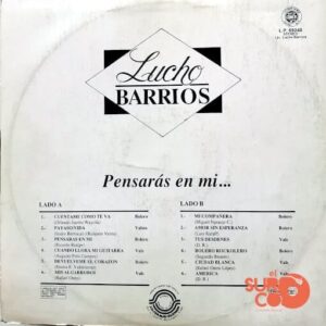 Disco de Vinilo Lucho Barrios - Pensaras En Mi Vinyl Record