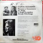 Disco de Vinilo Jorge Araujo Chiriboga - Canta Ecuador Vinyl Record
