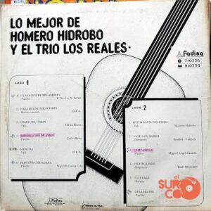 Disco de Vinilo Trío Los Reales - Lo Mejor De Homero Hidrovo Vinyl Record