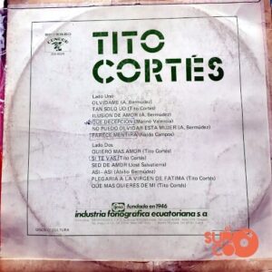 Disco de Vinilo Tito Cortés - Tito Cortés Vinyl Record