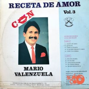 Disco de Vinilo Mario Valenzuela - Receta De Amor Vinyl Record