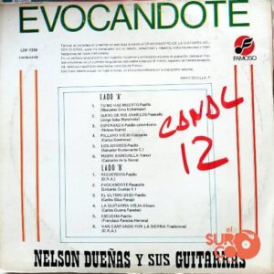 Disco de Vinilo Nelson Dueñas - Evocándote Vinyl Record