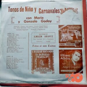 Disco de Vinilo Mario Godoy - Tonos De Niño Y Carnavales Vinyl Record