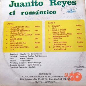 Disco de Vinilo Juanito Reyes - El Romántico Vol. 2 Vinyl Record