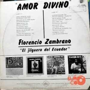 Disco de Vinilo Florencio Zambrano  - Amor Divino Vinyl Record