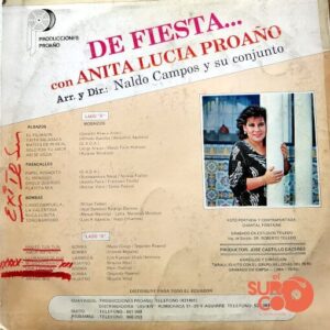 Disco de Vinilo Anita Lucia Proaño - De Fiesta Con Anita Lucia Proaño Vinyl Record