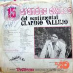 Disco de Vinilo Claudio Vallejo - 15 Grandes Éxitos De Claudio Vallejo Vinyl Record