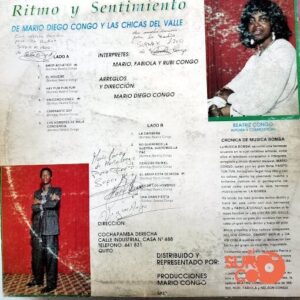 Disco de Vinilo Mario Diego Congo - Ritmo Y Sentimiento Vinyl Record