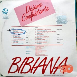 Disco de Vinilo Bibiana - Dejame Conquistarte Vinyl Record