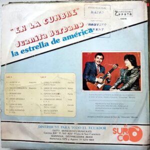 Disco de Vinilo Juanita Burbano - En La Cumbre Vinyl Record