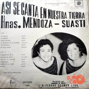 Disco de Vinilo Hermanas Mendoza Suasti - Así Se Canta En Nuestra Tierra Vinyl Record
