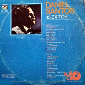 Disco de Vinilo Daniel Santos - 15 Éxitos De Grandes Compositores Latinoamericanos Vinyl Record