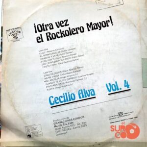 Disco de Vinilo Cecilio Alva - Otra Vez El Rockolero Mayor ! Vinyl Record