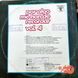 Disco de Vinilo Varios - Por Algo Me Han De Recordar Vol 4 Vinyl Record
