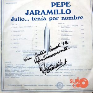 Disco de Vinilo Pepe Jaramillo - Julio...Tenia Por Nombre Vinyl Record