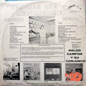 Disco de Vinilo Roberto Zumba - Tendrás Que Recordarme Vinyl Record