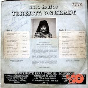 Disco de Vinilo Teresita Andrade - La Voz Dulce De Ecuador Vinyl Record