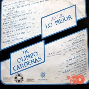 Disco de Vinilo Olimpo Cárdenas - Lo Mejor De Olimpo Cárdenas Vinyl Record