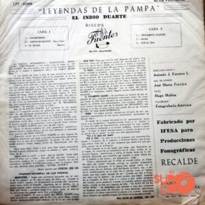 Disco de Vinilo El Indio Duarte - Leyendas De La Pampa Vinyl Record