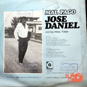 Disco de Vinilo José Daniel - Mal Pago Vinyl Record