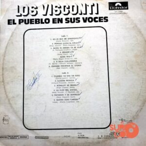 Disco de Vinilo Los Visconti  - El Pueblo En Sus Voces Vinyl Record