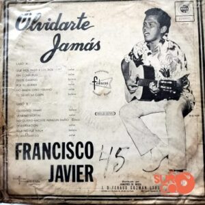 Disco de Vinilo Francisco Javier - Olvidarte Jamás Vinyl Record
