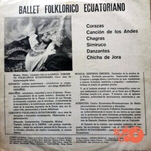 Disco de Vinilo Ballet Folcklórico Ecuatoriano - Los Éxitos Del… Ballet Folklórico Ecuatoriano Vinyl Record