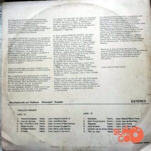 Disco de Vinilo Pancho Piedra  - Pasillos Famosos de Segundo Cueva Celi Vinyl Record