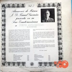 Disco de Vinilo Pepe Jaramillo - Serie Ecuatorianísima Vol. 7 Vinyl Record
